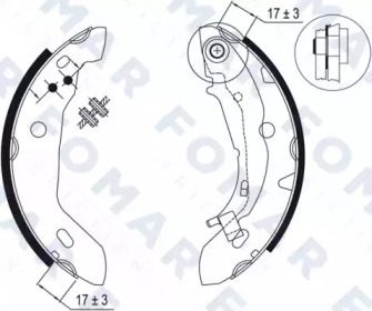 Комлект тормозных накладок FOMAR Friction FO 9045